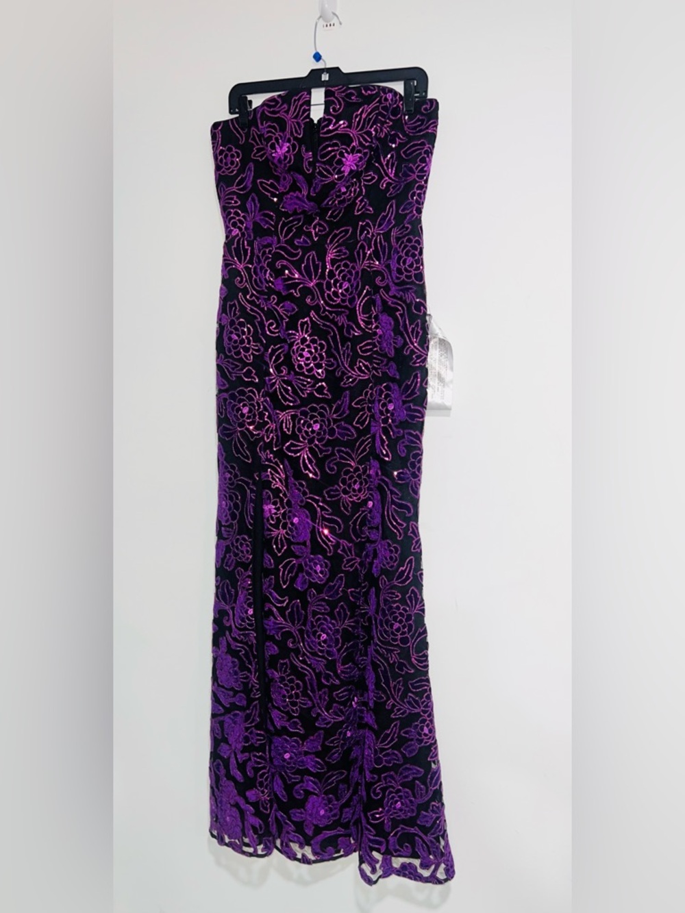 Dress the Population Fernanda Embroidered Floral Strapless Gown Size Large NWT - Picture 4 of 9